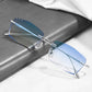 BLUE LIGHT COLOR-CHANGING TITANIUM FRAMELESS GLASSES FOR MYOPIA