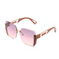 WOMEN'S GRADIENT RETRO UV PROTECTION SUNGLASSES