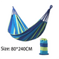 Colorful Double Hammock 2-Person Canvas Cotton Hammock with Tree Straps for Patio, Garden, Backyard, Outdoor & Indoor (Red and Blue)