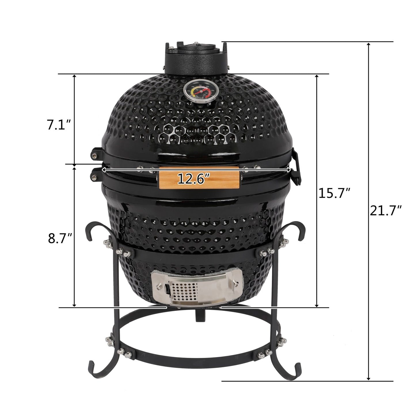 CERAMIC BARBECUE CHARCOAL GRILL