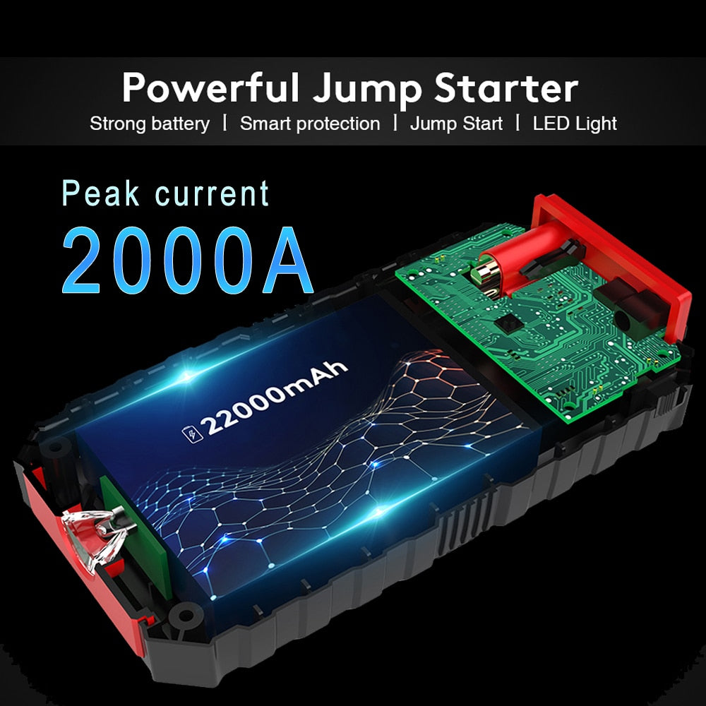 PORTABLE POWER BANK JUMP STARTER