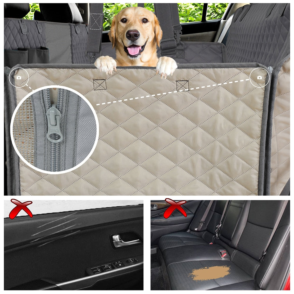 QUILTED WATERPROOF VEHICLE SEAT COVER FOR PET TRANSPORT