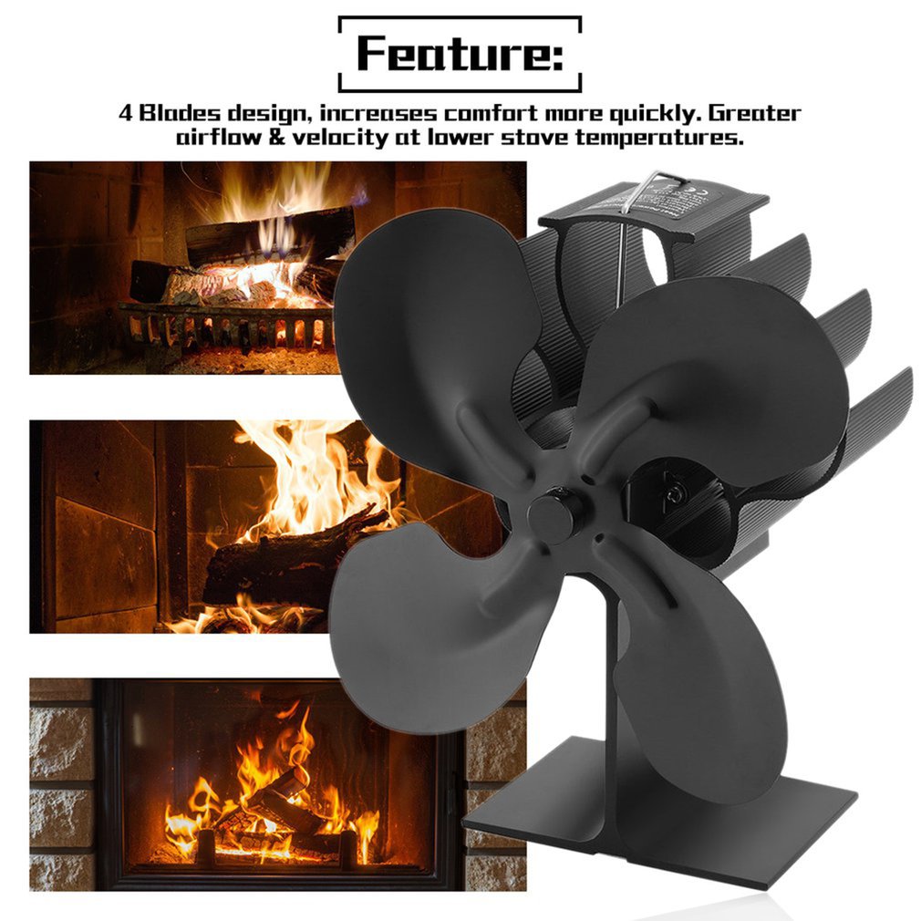 HEAT-POWERED STOVE/FIREPLACE FAN