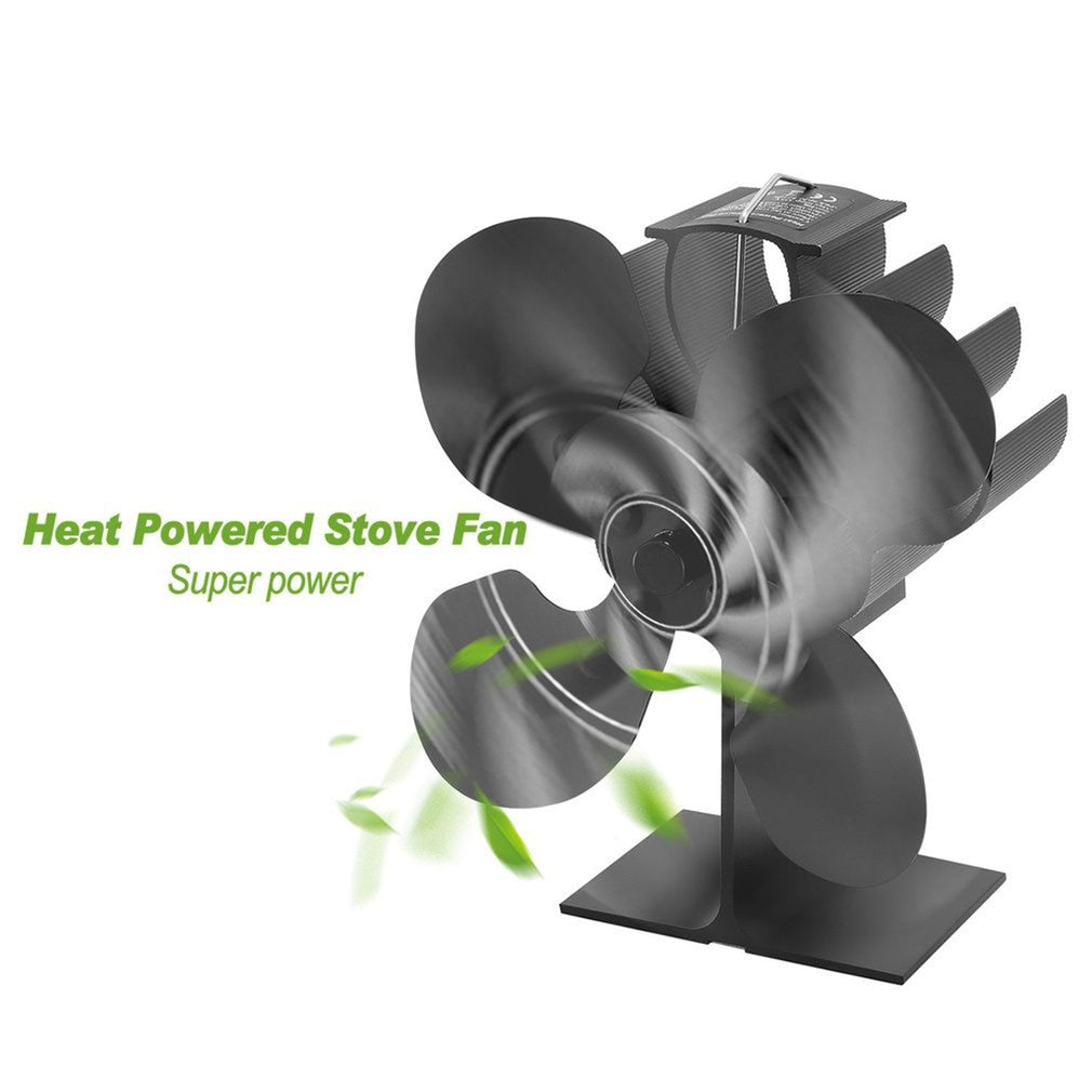 HEAT-POWERED STOVE/FIREPLACE FAN